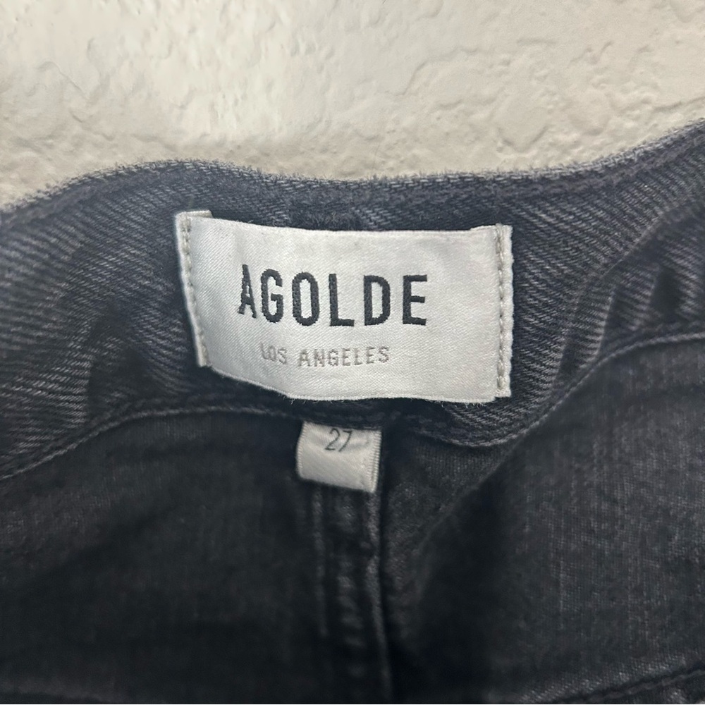 AGOLDE Criss Cross Jeans in Black - Picture 4 of 7